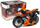 Sports Motorcycle with Sounds 1:14 Orange