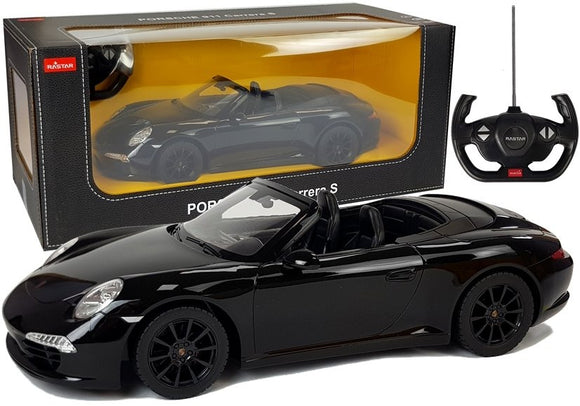 Porsche 911 Carrera S Remote Control Car RC Rastar Black 1:12