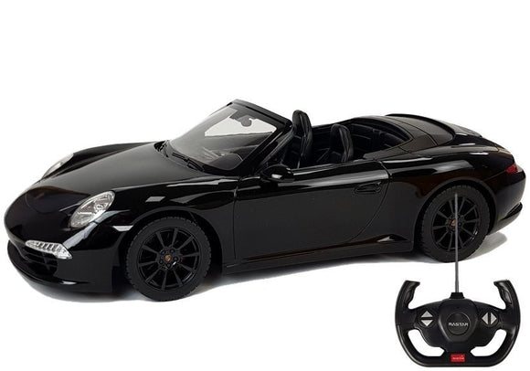 Porsche 911 Carrera S Remote Control Car RC Rastar Black 1:12