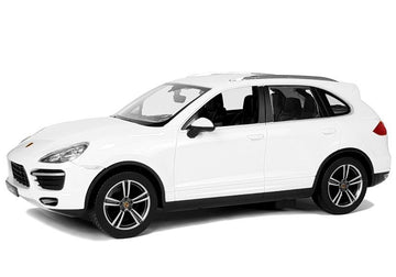 Voiture radiocommandée porsche cayenne turbo rastar 1:14 blanche