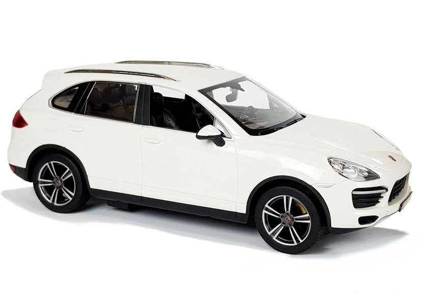 Voiture radiocommandée porsche cayenne turbo rastar 1:14 blanche