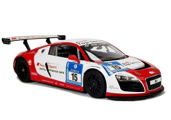 Voiture R/C Audi R8 LMS Rastar 1:14 Blanc-Rouge