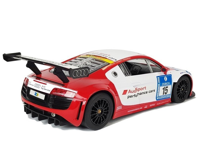 Voiture R/C Audi R8 LMS Rastar 1:14 Blanc-Rouge