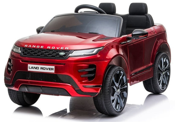 Range rover evoque voiture électrique à enfourcher peinte en rouge