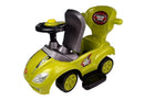 Toddlers Ride On Push Along with Parent Handle Mega Car 3in1 Yellow