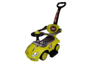 Toddlers Ride On Push Along with Parent Handle Mega Car 3in1 Yellow