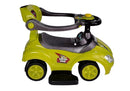 Toddlers Ride On Push Along with Parent Handle Mega Car 3in1 Yellow