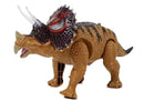 Dinosaur Triceratops Battery Operated Yellow