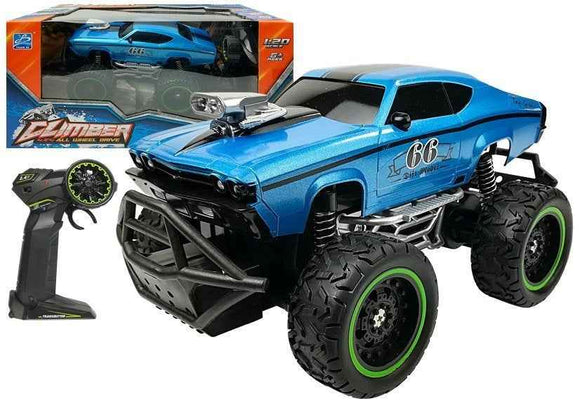 Remote controlled Car Off-road R/C Blue High Wheels