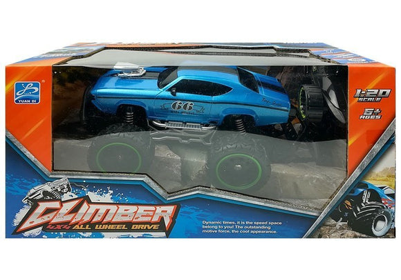 Remote controlled Car Off-road R/C Blue High Wheels