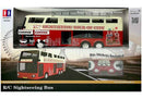 Remotely Controlled Double Decker Bus R/C 2.4G 1:18