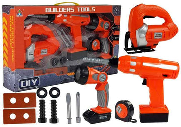 DIY Kit Drill, Jigsaw, Battery Flashlight 12 pcs.