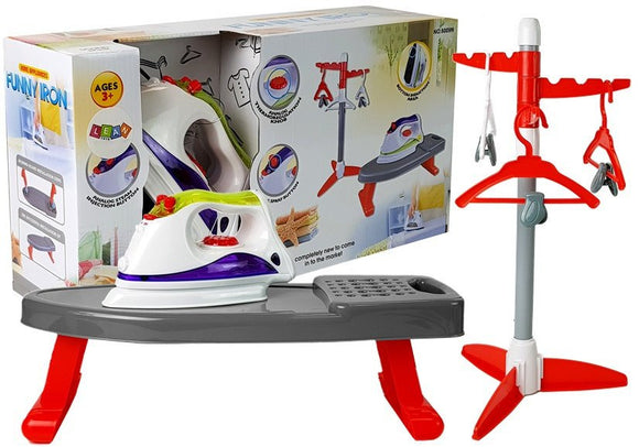 Iron on batteries. Board. Stand with hangers