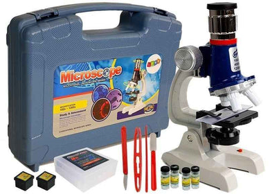 Large Scientist's Suitcase Children's Educational Microscope 100x 400x 1200x