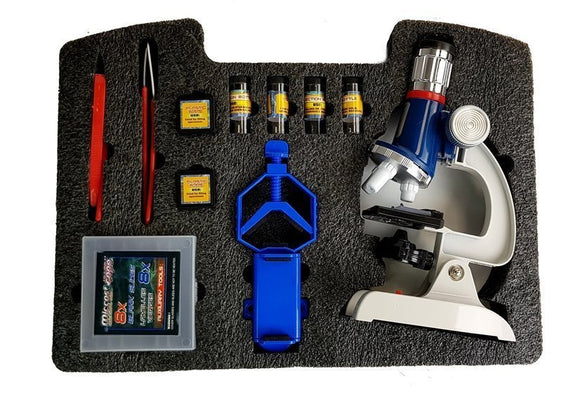 Large Scientist's Suitcase Children's Educational Microscope 100x 400x 1200x