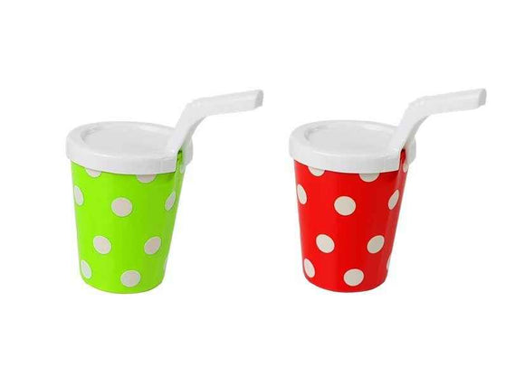 Set of Vegetables and Fruits with a Battery Blender and a Tray