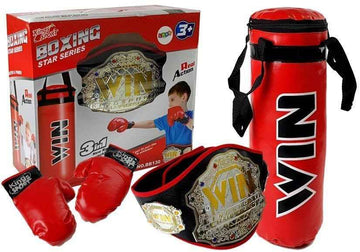 Boxing set, bag, gloves, belt