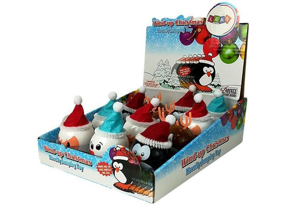 Ensemble de jouets de noël à remonter pingouin 12 pièces renne bonhomme de neige père noël