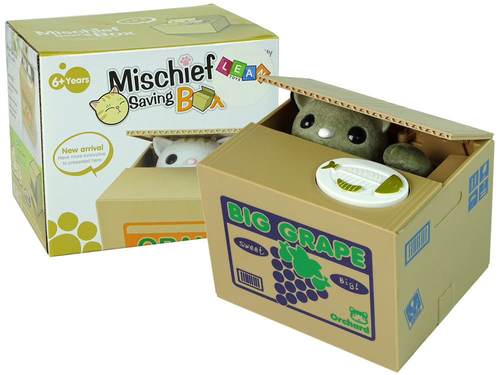Tirelire en forme de chat mignon boîte à économies malicieuses - clicktofournisseur.com