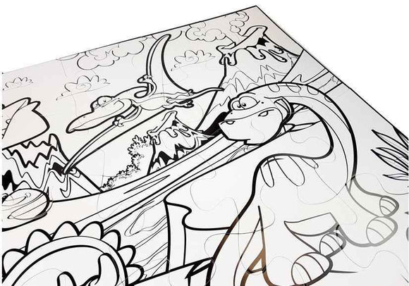 Puzzle de peinture de dinosaures du Jurassique 24 pièces