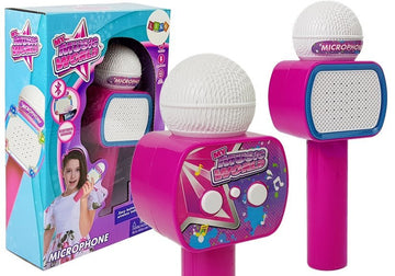 Microphone pour enfants, enceinte Bluetooth sans fil pour karaoké, rose