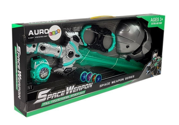 Ensemble de jouets spatiaux, sabre laser, masque, menottes