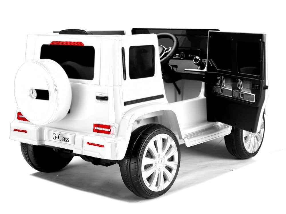 Voiture électrique Mercedes G500 blanche