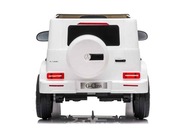 Voiture électrique Mercedes G500 blanche