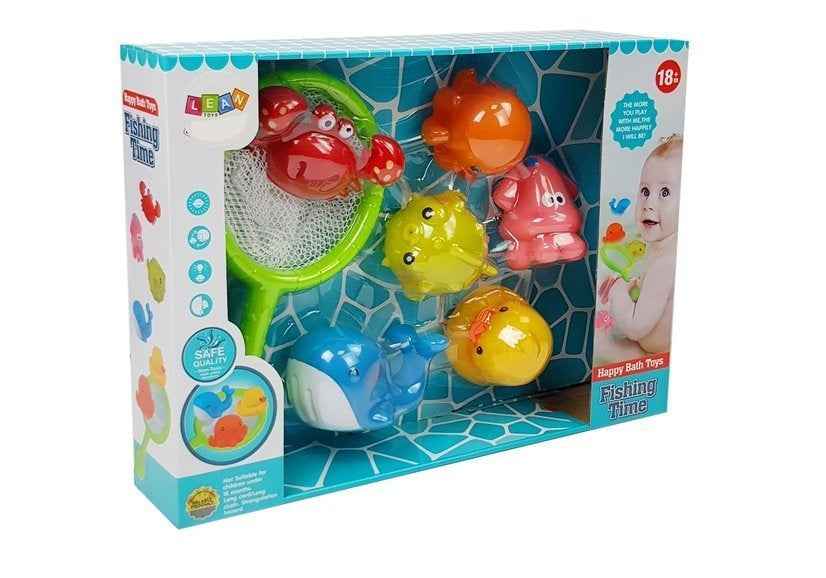 Ensemble pour le bain des animaux aquatiques Filet Dauphin Crabe