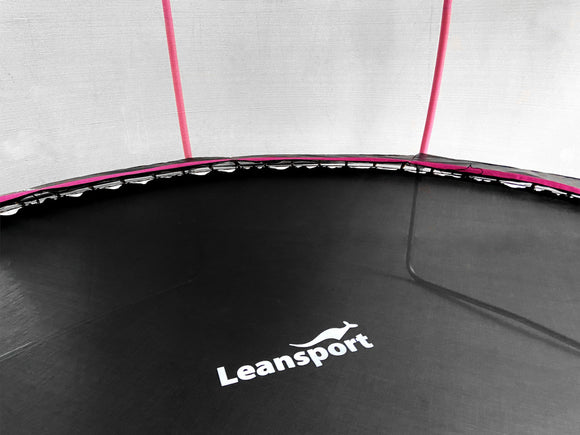 LEAN Sport Max 14ft Trampoline Black-Pink