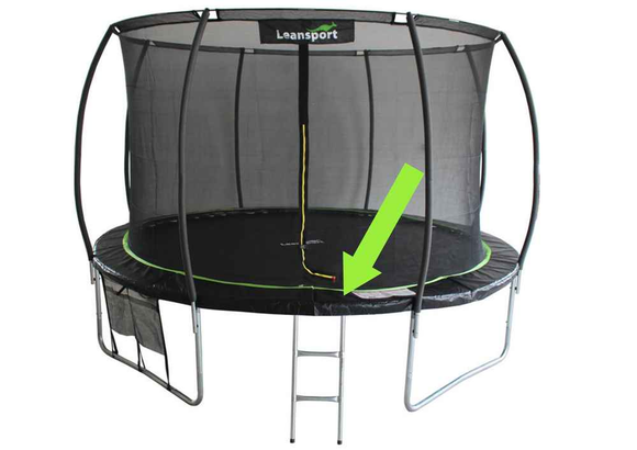 Housse de protection pour trampoline Sport Max 1,80 m, noir et vert
