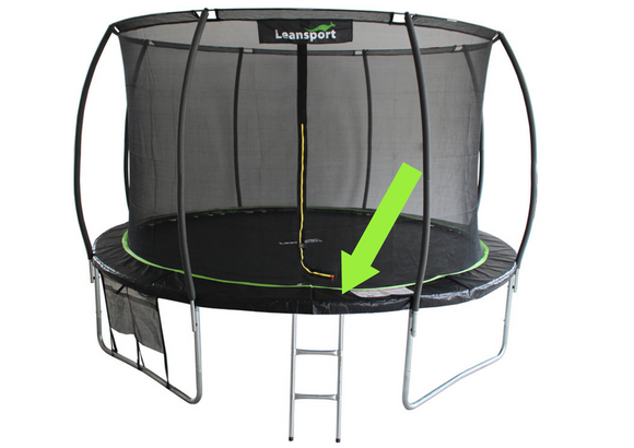 Housse de protection pour trampoline Sport Max 8 pieds, noire et verte
