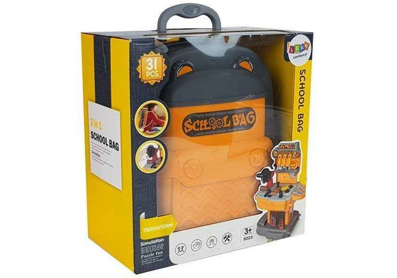 Tool Set Backpack Workshop Orange and Grey