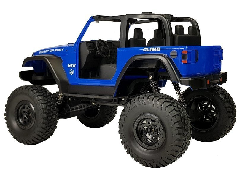 Voiture jeep terrain rouge télécommandée 2.4g