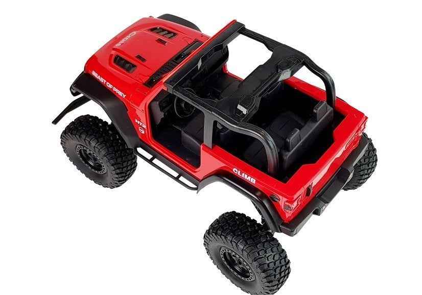 Voiture Jeep Terrain rouge télécommandée 2.4G