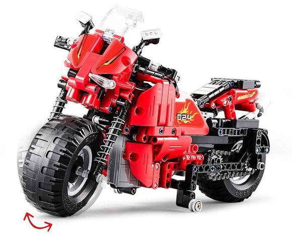 CADA Building Blocks Set Remote Controlled Motorcycle 2.4G 484 pcs