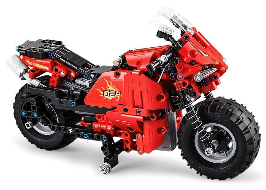Ensemble de blocs de construction cada moto télécommandée 24 g 484 pièces