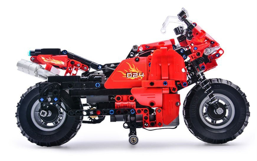 Ensemble de blocs de construction cada moto télécommandée 24 g 484 pièces