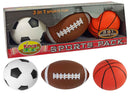 Ensemble de ballons de sport souples 3 en 1 pour le football et le basket-ball
