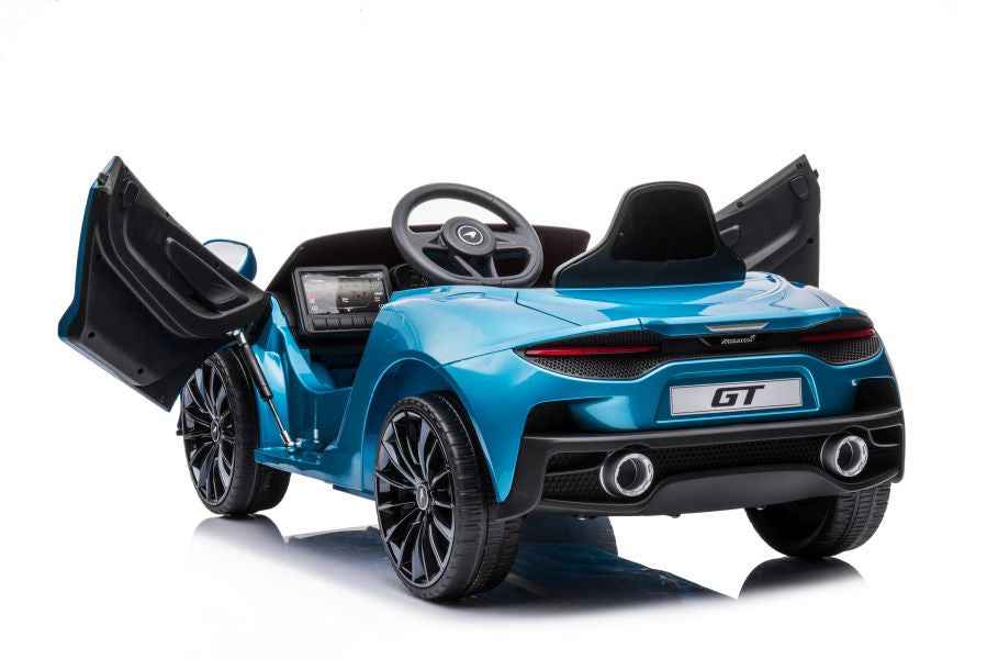 Véhicule électrique McLaren GT 12 V peint en bleu