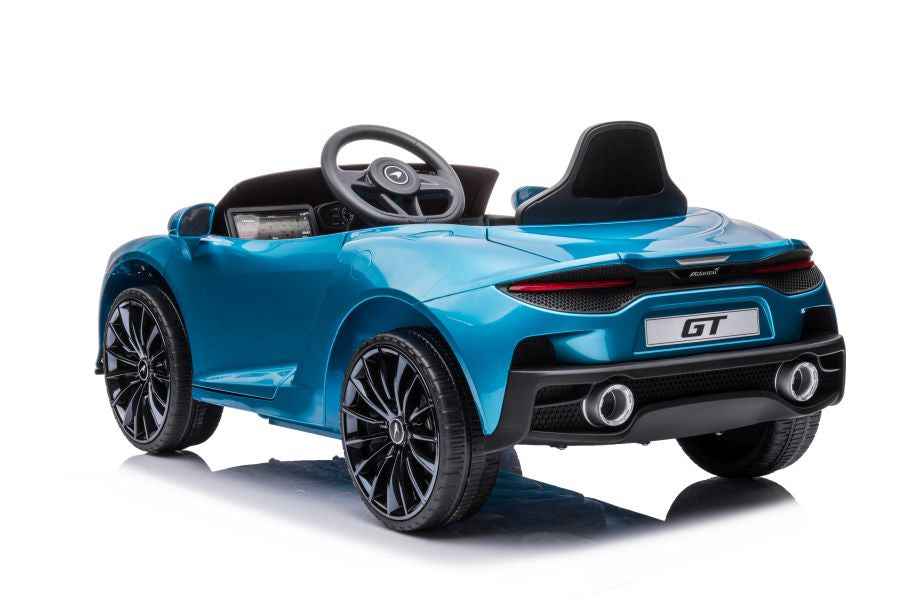 Véhicule électrique McLaren GT 12 V peint en bleu