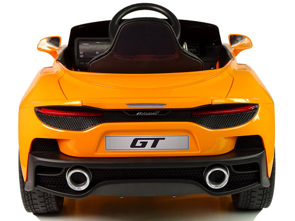 Véhicule électrique McLaren GT 12 V peint en orange