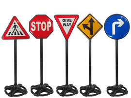 Big Set of Educational Road Signs 82 cm