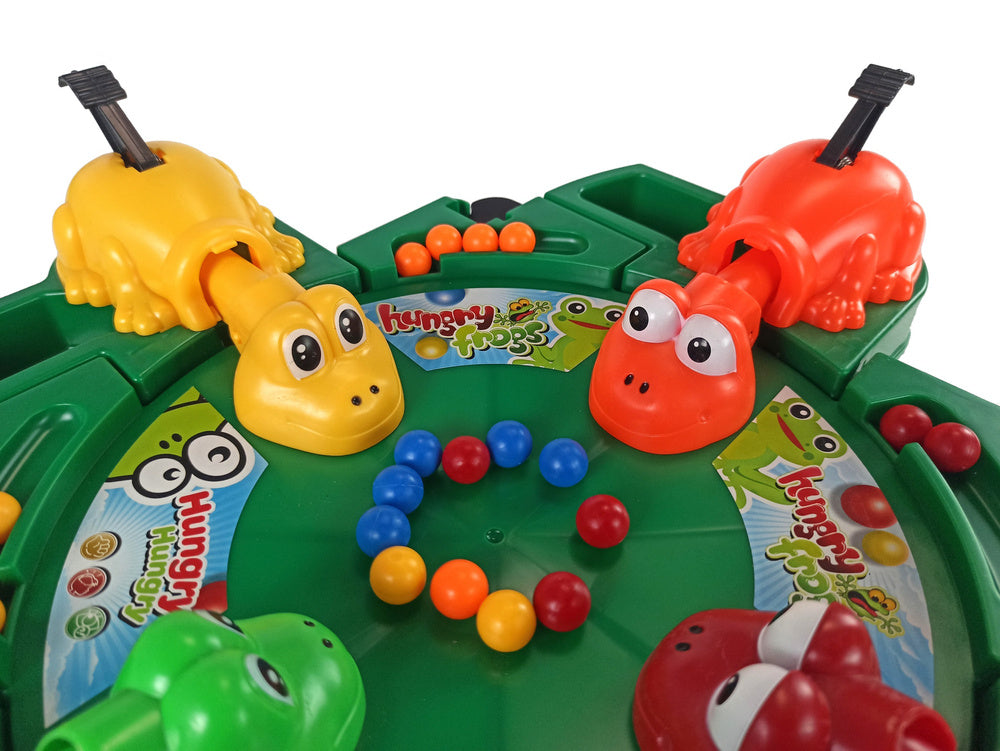 Jeu d'arcade Hungry Frogs : balles à effet de levier
