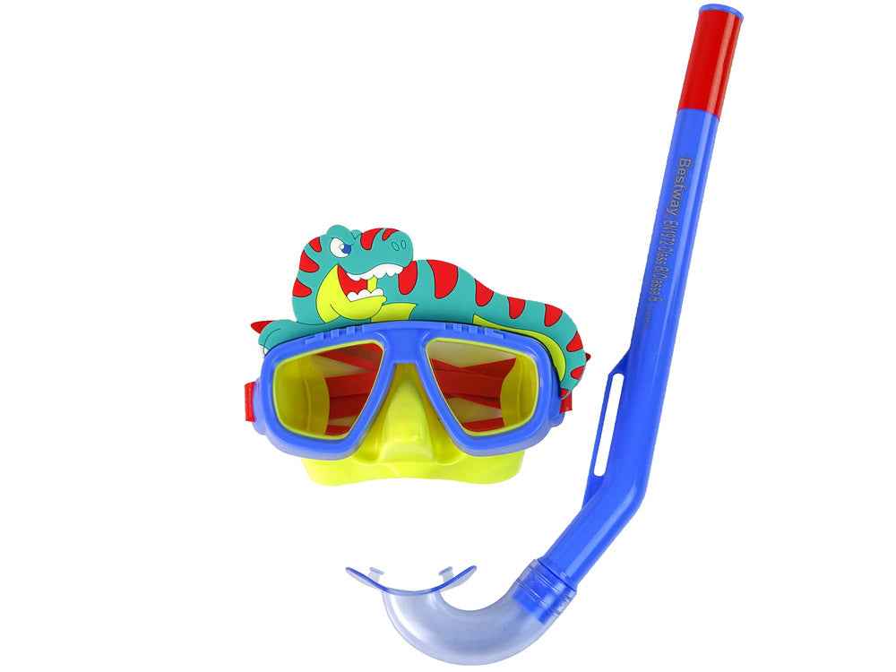 Masque de plongée Bestway bleu avec tube en PET 24059