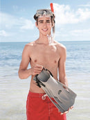 Kit de plongée gris masque palmes tube bestway 25020