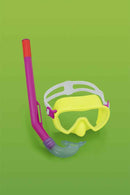 Kit de plongée jaune, masque, palmes et tube Bestway 25039