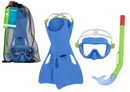 Diving Kit Blue Mask, Fins, Tube Bestway 25039