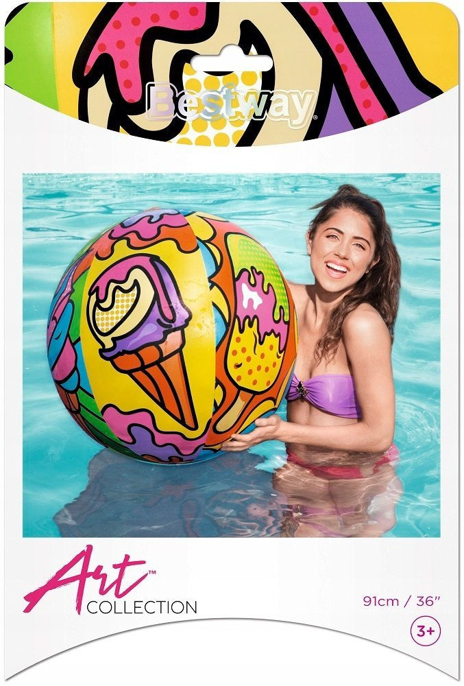 Ballon de plage gonflable multicolore 91 cm Bestway 31044