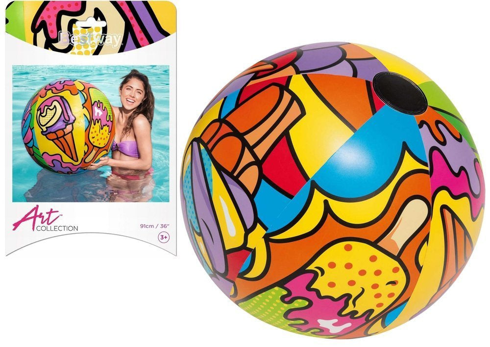 Ballon de plage gonflable multicolore 91 cm Bestway 31044